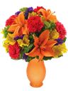Bouquet di fiori misti con lilium