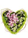 Cuore di fiori per funerale