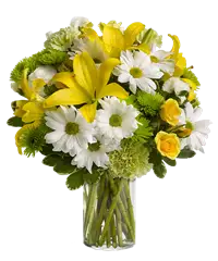 Bouquet con lilium e rose